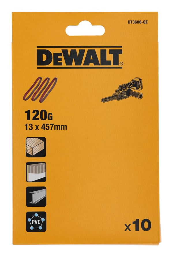DeWALT DT3606-QZ tilbehør til slibemaskine 10 stk Slibebælte