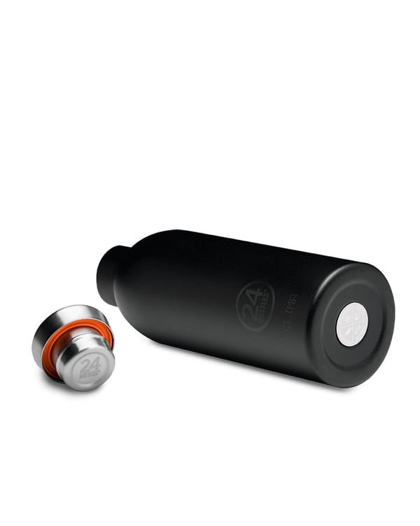 Miniatyrbillede 3 af 4: 24Bottles Tuxedo Black Dagligt forbrug 330 ml Rustfrit stål Sort