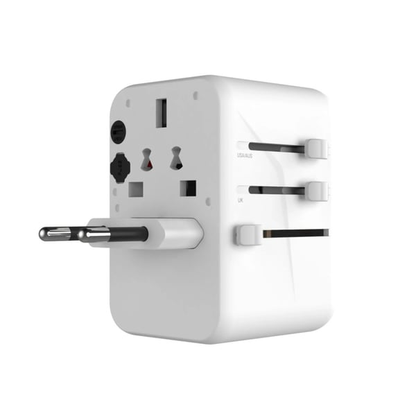 FIXED FIXCT65-3C2A-WH pistorasia-adapteri Universaali Valkoinen