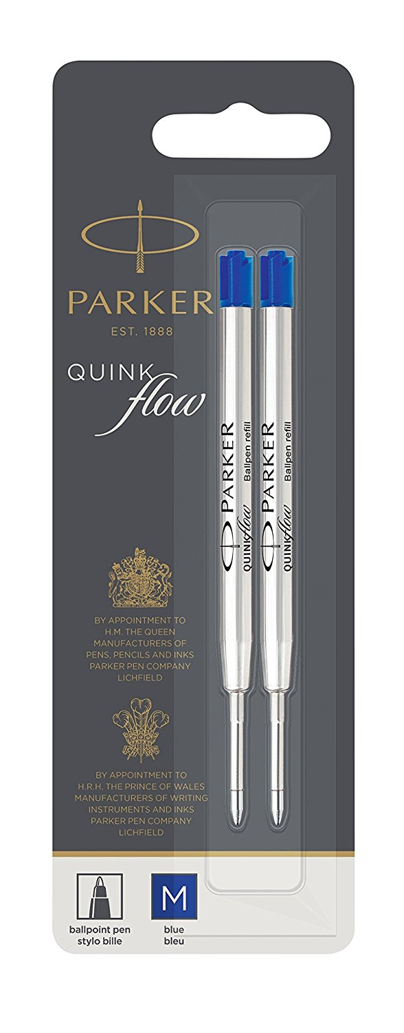 Parker 1950373 genopfyldelig pen Mellem Blå 2 stk