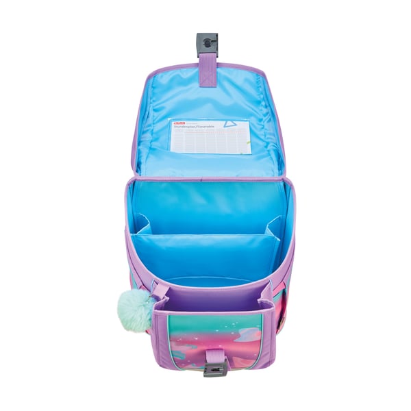 Herlitz FiloActive XL Plus Ocean Lights skolväskekombination Flicka Polyester Blå, Rosa