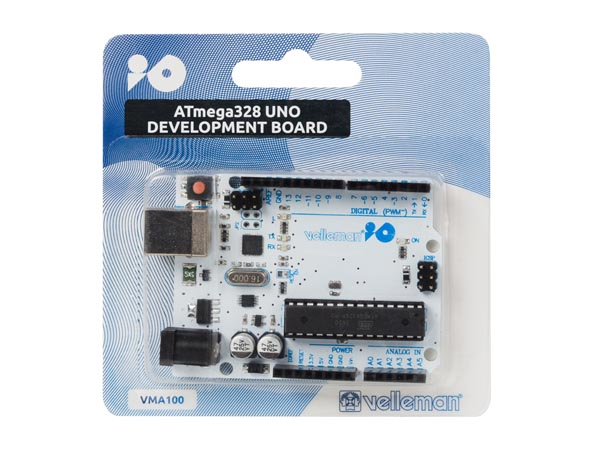 Miniatyrbillede 3 af 3: Velleman ATmega328 UNO udviklingsboard 16 MHz