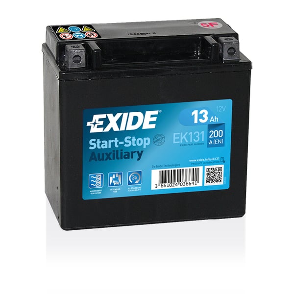Exide EK131 fordonsbatteri AGM (Absorbed Glass Mat) 13 Ah 12 V 200 A Motorcykel
