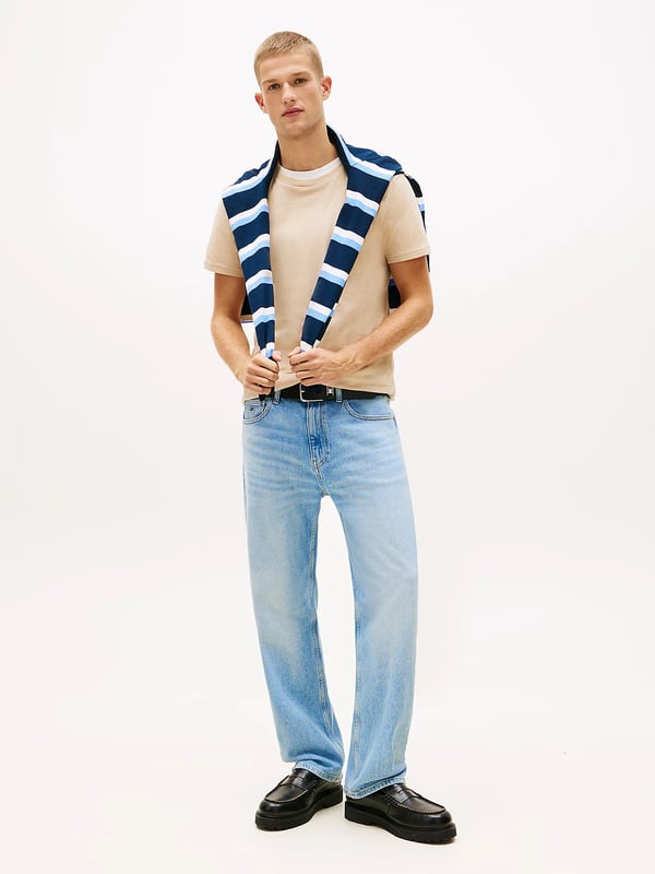 Tommy Hilfiger DM0DM2068709F T-paita Pyöreä pääntie Puuvilla