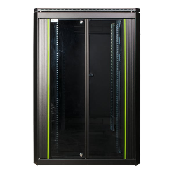 Miniatyrbillede 1 af 5: LOGON RDL22U88BL stativ 22U Fritstående reol Sort