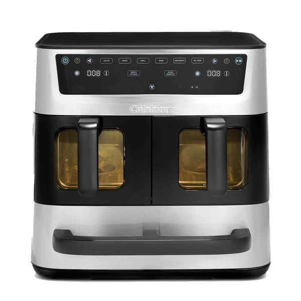 Cuisinart Tri Zone Dobbelt 13,6 L Enkeltstående Varmluftsteger Sort, Sølv