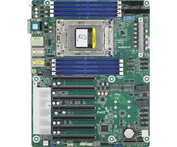 Miniatyrbild 1 av 4: Asrock ROMED8-2T moderkort LGA 4094 ATX