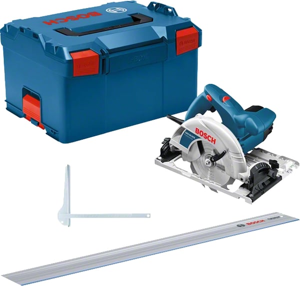Pikkukuva 1 / 3: Bosch GKS 55+ GCE + FSN 1400 16,5 cm Musta, Sininen 4700 RPM 1350 W