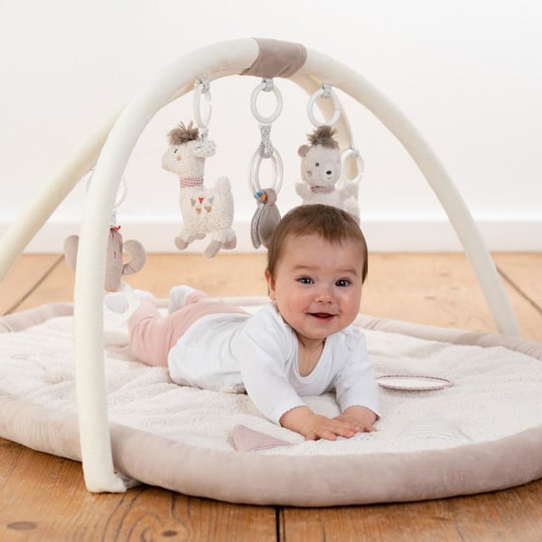 Fehn 058017 Plys, Polyester Flerfarvet Baby legemåtte