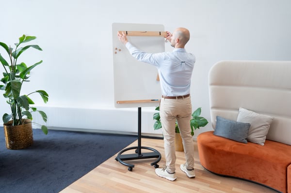 Legamaster Flipchart infinite runder Fuß rahmenlose Tafel magnetische Stål
