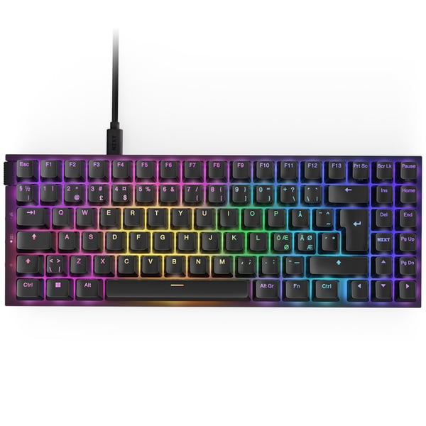 NZXT Function 2 MiniTKL tangentbord Universal USB QWERTZ tyska Svart