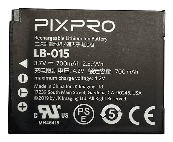 Miniatyrbillede 1 af 2: Kodak LB015 batteri til kamera/videokamera Lithium-Ion (Li-Ion) 700 mAh