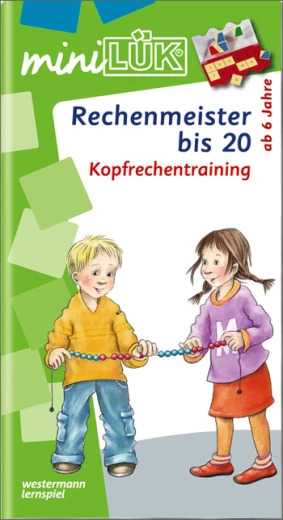 LÜK mini Rechenmeister bis 20 böcker Utbildnings- Tyska Pocket