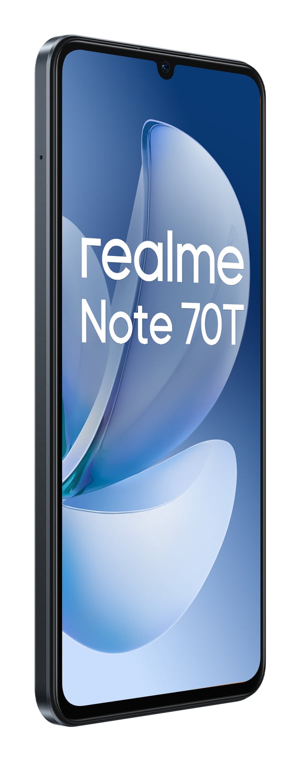 realme Note 70T 17,1 cm (6.74") Kaksois-SIM Android 15 4G USB Type-C 4 GB 64 GB 6000 mAh Musta