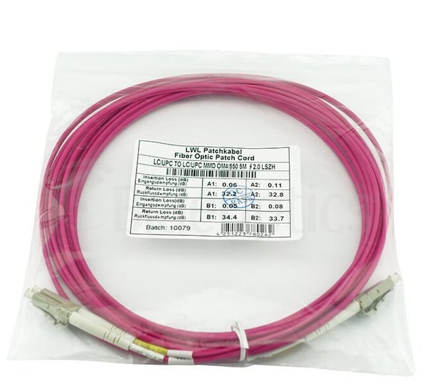 Miniatyrbild 3 av 5: BlueOptics QK732A-BO InfiniBand och fiberoptisk kabel 1 m LC Violett