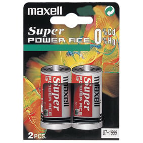 Maxell Super Ace Engangsbatteri Zink-carbon