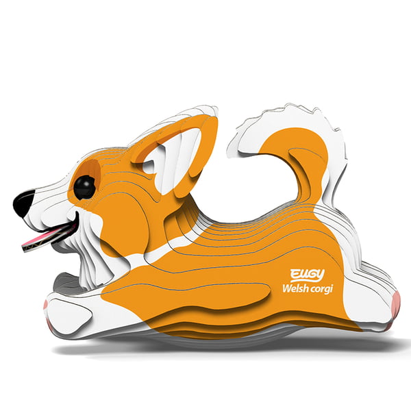 Miniatyrbillede 1 af 4: Eugy Welsh Corgi 3D puslespil 27 stk Dyr