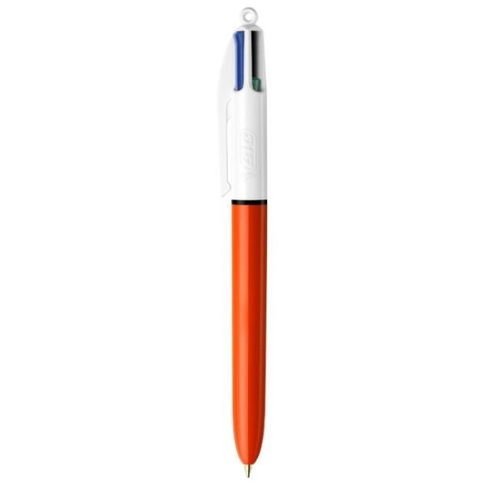 BIC 4 Color Original Fine Svart, Blå, Grön, Röd Fastklämbar, indragbar kulspetspenna 1 styck