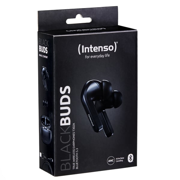 Pikkukuva 6 / 14: Intenso Black Buds T300A Kuulokkeet True Wireless Stereo (TWS) In-ear Puhelut/Musiikki/Urheilu/Päivittäinen USB Type-C Bluetooth Musta