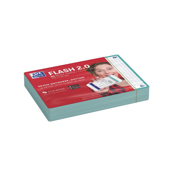 Oxford 400133909 indekseringskort Mintfarve 80 stk