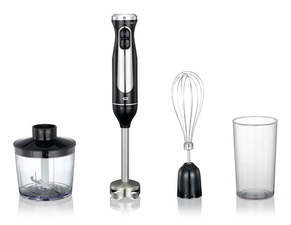 Melissa 16210069 0,7 L Nedsænkning blender 600 W Sort, Rustfrit stål