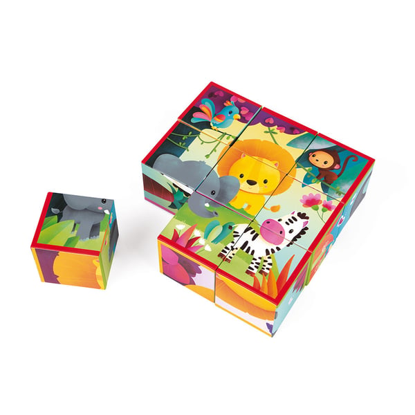 JANOD Kubkid 9 Blocks Jungle Animals