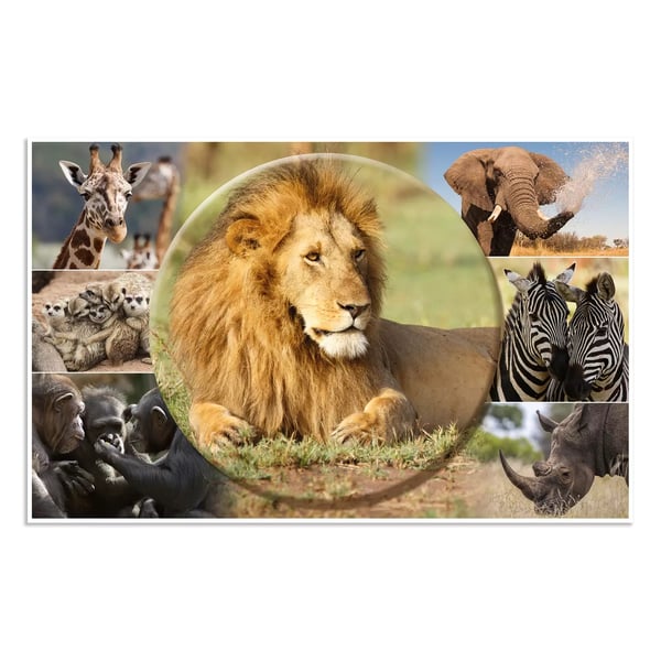 HERMA Schreibunterlage Afrika Tiere skriveunderlag Pap Flerfarvet