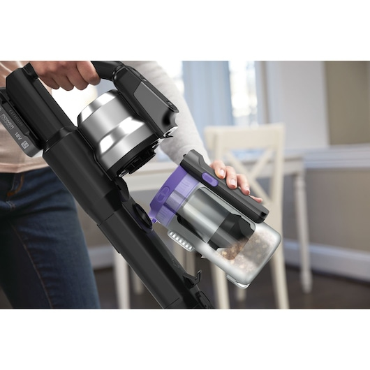 Miniatyrbillede 12 af 19: Black & Decker Stick vakuum Batteri Dry Poseløs 0,65 L Violet 2,5 At