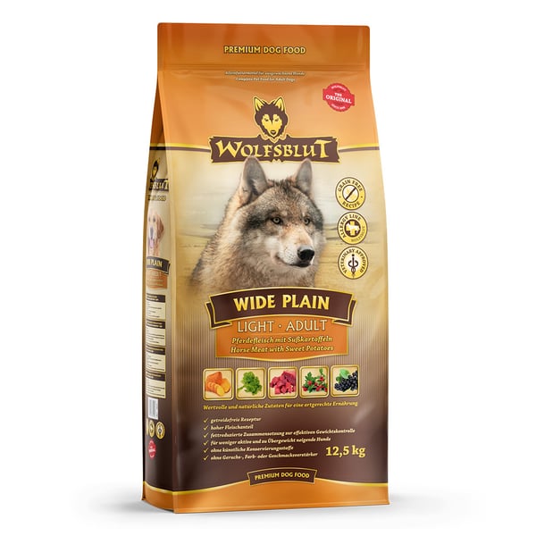 Miniatyrbild 1 av 4: Wolfsblut Plain Adult Light 12,5 kg Vuxen Häst, Sötpotatis