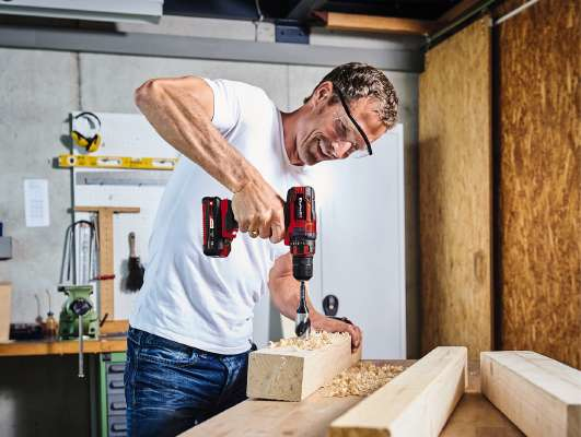 Miniatyrbillede 4 af 5: Einhell TC-CD 18/35 Li - Solo 550 rpm 970 g Sort, Rød