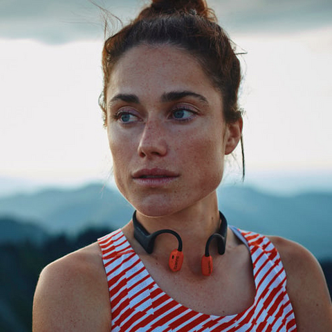 Miniatyrbillede 5 af 5: Suunto Wing 2 Headset Trådløs Open-ear Sport Bluetooth Sort, Orange