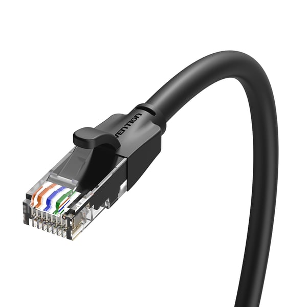 Vention IBEBK nätverkskablar Svart 8 m Cat6 U/UTP (UTP) Rund