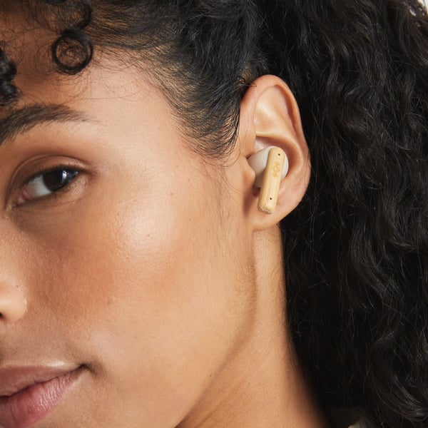 The House Of Marley LITTLE BIRD Headset Trådløs I ørerne Opkald/musik Bluetooth Cremefarvet