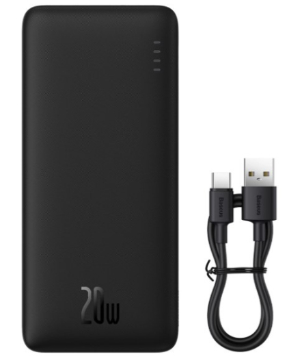 Miniatyrbillede 2 af 3: Baseus P10022804113-00 powerbank Lithium polymer (LiPo) 20000 mAh Sort