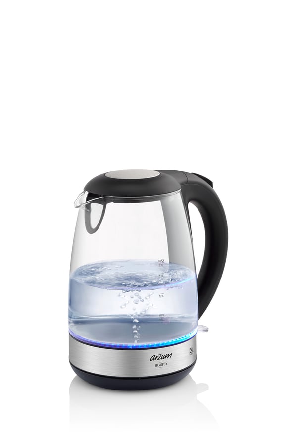 Arzum AR3071 vattenkokare 1,7 l 2200 W Svart, Stål