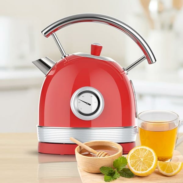 Miniatyrbillede 6 af 10: Cecotec Thermosense 420 elkedel 1,8 L 2200 W Krom, Rød