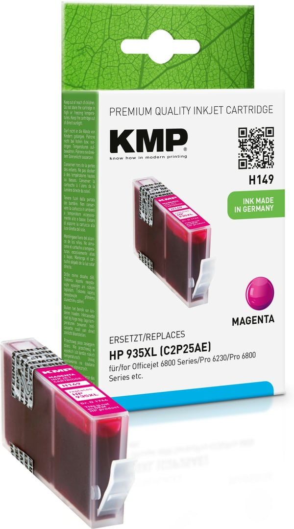 KMP H149 blækpatron Højt (XL) udbytte Magenta