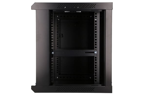 Extralink 9U 600X450 WALL-MOUNTED RACKMOUNT CABINET BLACK Vægmonteret stativ Sort