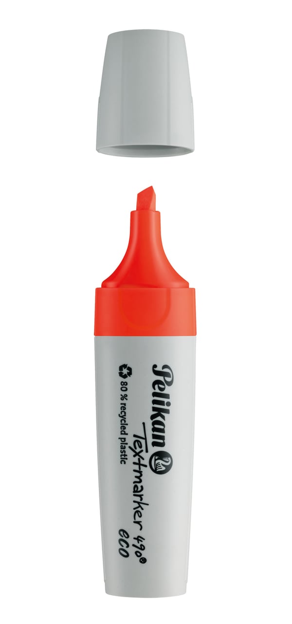 Pelikan Textmarker 490 eco tussi 10 kpl Taltan pää Punainen