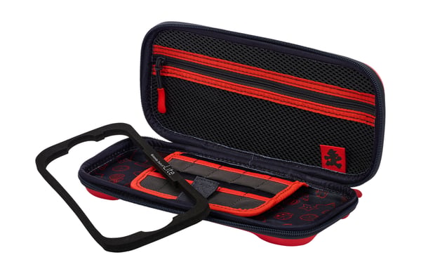 Miniatyrbillede 2 af 14: PowerA 1526546-01 transportabel spillekonsol etui Cover Nintendo Filt, Gummi Rød