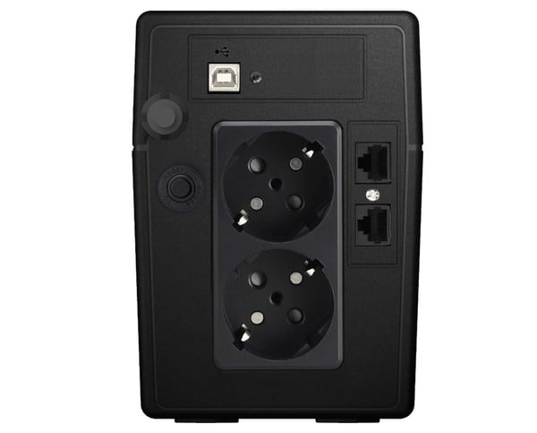 Miniatyrbillede 5 af 8: Phasak Esential UPS-enhed Interaktivt indgangsstik 0,65 kVA 360 W 2 AC stikkontakt(er)