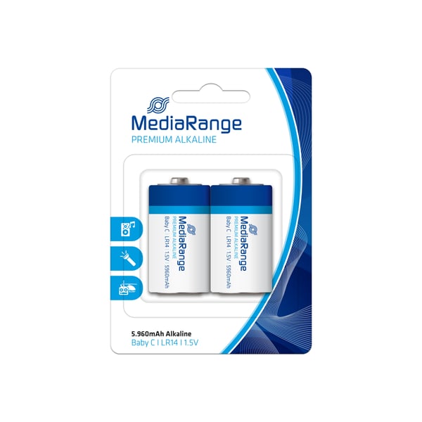 MediaRange MRBAT108 husholdningsbatteri Engangsbatteri C Alkaline
