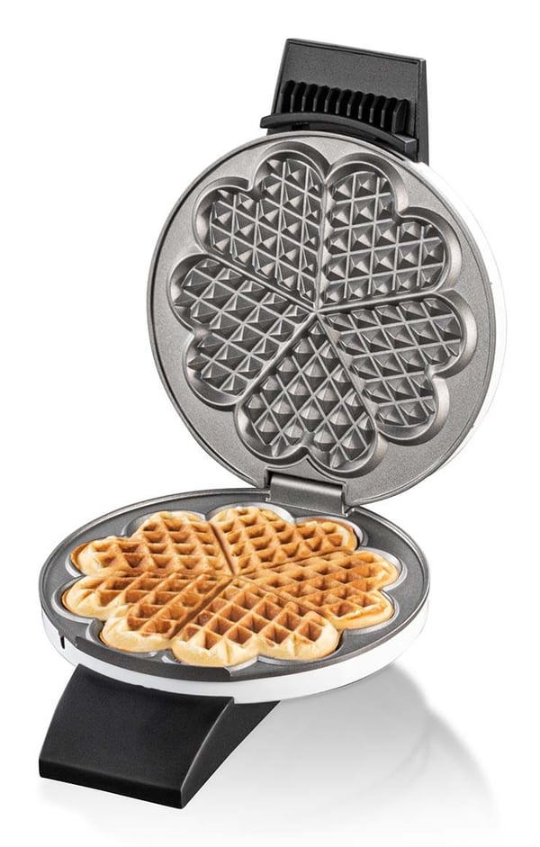Miniatyrbillede 7 af 11: Cloer Waffle Iron 1621 5 vaffel/vafler 930 W Sort, Grå, Hvid