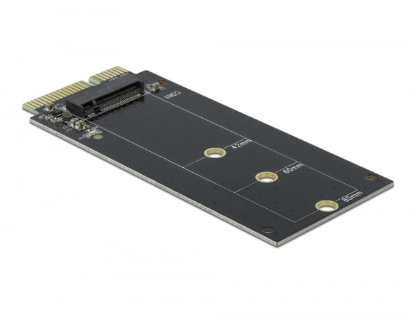 Miniatyrbild 4 av 5: DeLOCK SATA 22 pin male to M.2 Key B slot nätverkskort/adapters Intern