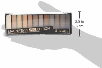 Miniatyrbild 4 av 4: Rimmel Magnif’Eyes Shadow Palette ögonskugga 14 ml 001 Nude Edition Matt, Skimmer