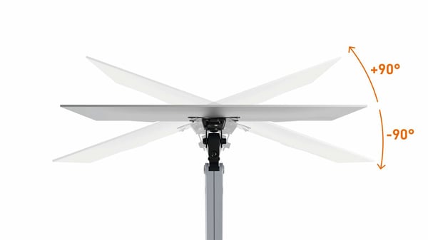 Durable 509623 skærmbeslag og -stativer 81,3 cm (32") Væg Sølv