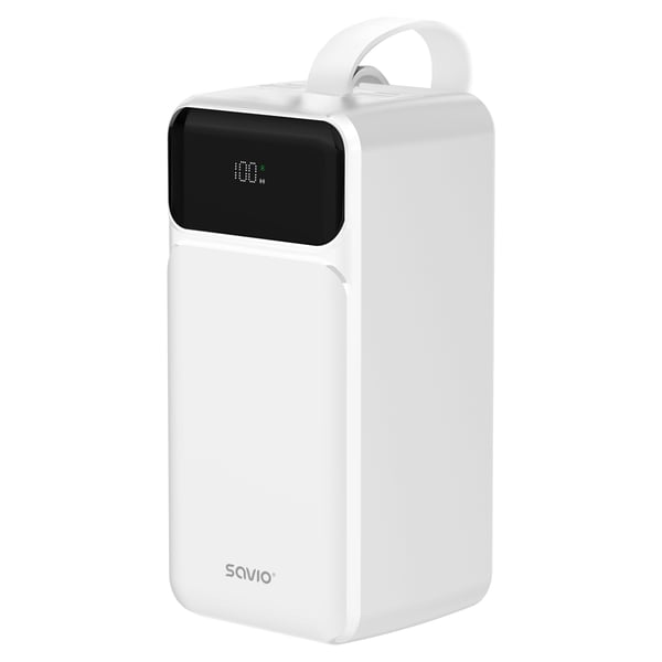 Miniatyrbillede 1 af 11: Savio BA-15 powerbank Lithium polymer (LiPo) 50000 mAh Hvid