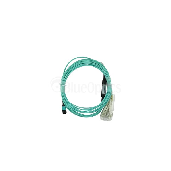 Miniatyrbillede 6 af 9: BlueOptics CBL-MPO12-4LC-OM3-7M-BO InfiniBand og fiberoptisk kabel 7,5 m MPO 4x LC/LC LC/APC Turkisfarve