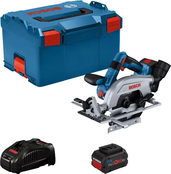 Bosch GKS 18V-57-2 L PROFESSIONAL 16,5 cm Svart, Blå, Silver 5000 RPM
