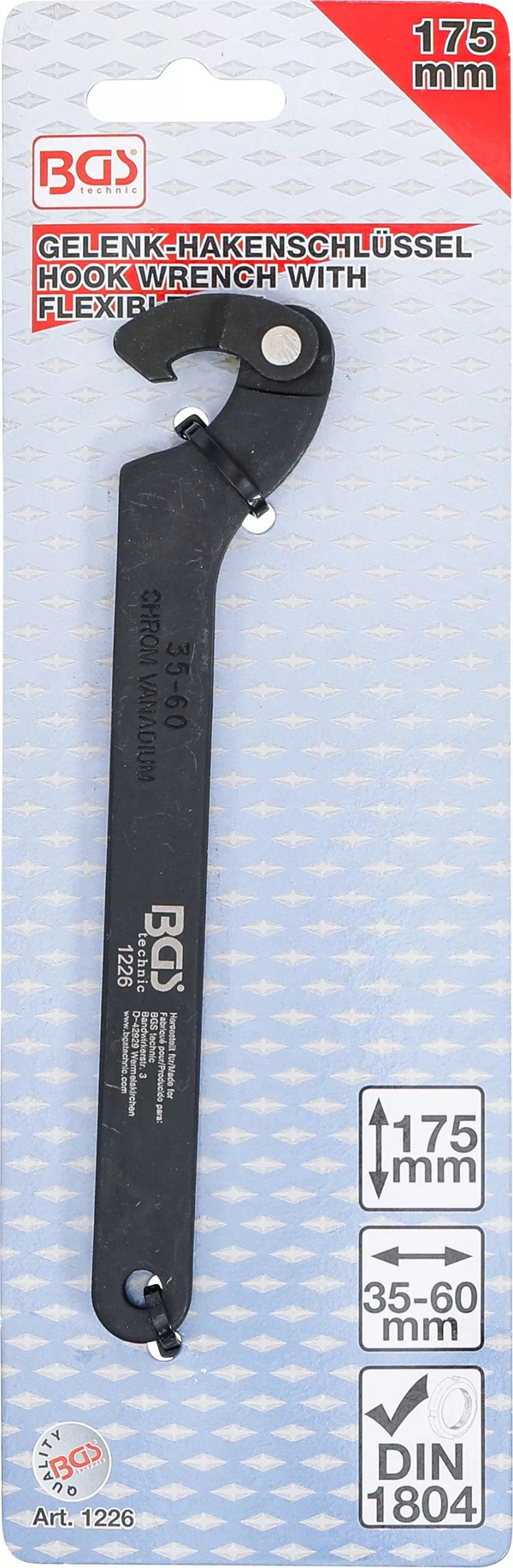 BGS technic Hook Wrench with flexible Jaw